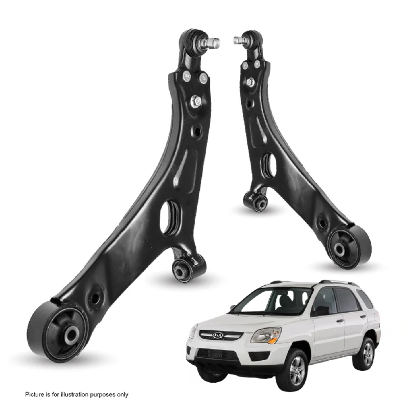 Stuurbedieningsknoppen Set Voor Kia Sportage SL (2010-2015) – Multimedia, Volume, Cruisecontrol – Zwart Met Oranje Backlight, Plug-and-play